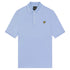 Lyle & Scott Brand Chest Logo Light Blue Polo Shirt M